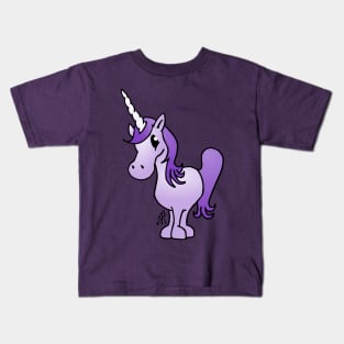 Purple unicorn Kids T-Shirt